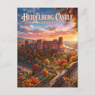Postal Castillo de Heidelberg Alemania
