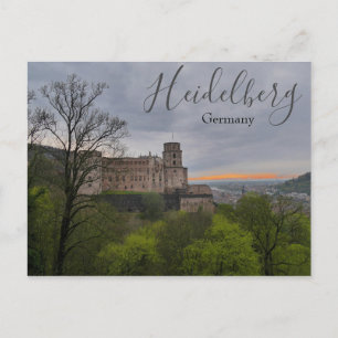 Postal Castillo de Heidelberg Alemania
