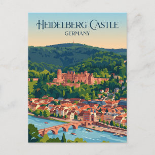 Postal Castillo de Heidelberg Alemania