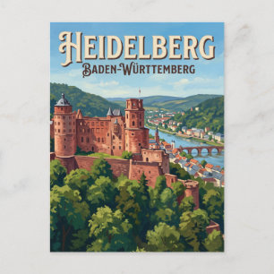 Postal Castillo de Heidelberg Alemania
