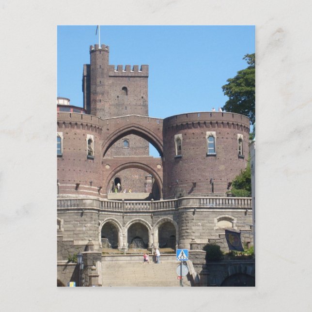 Postal Castillo de Helsingborg - Suecia (Anverso)