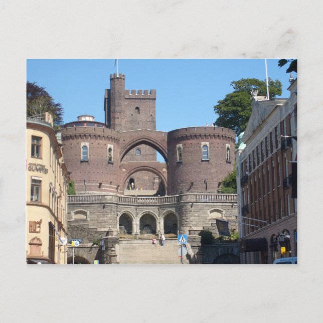 Postal Castillo de Helsingborg - Suecia (Anverso)