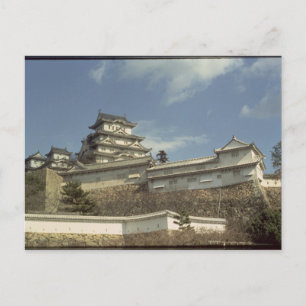 Postal Castillo de Himeji, Kioto, completado en 1609
