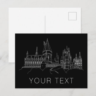 Postal CASTILLO DE HOGWARTS™ Esquema