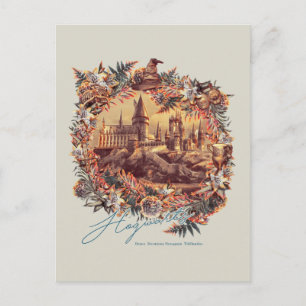 Postal CASTILLO DE HOGWARTS™ Gráfico floral