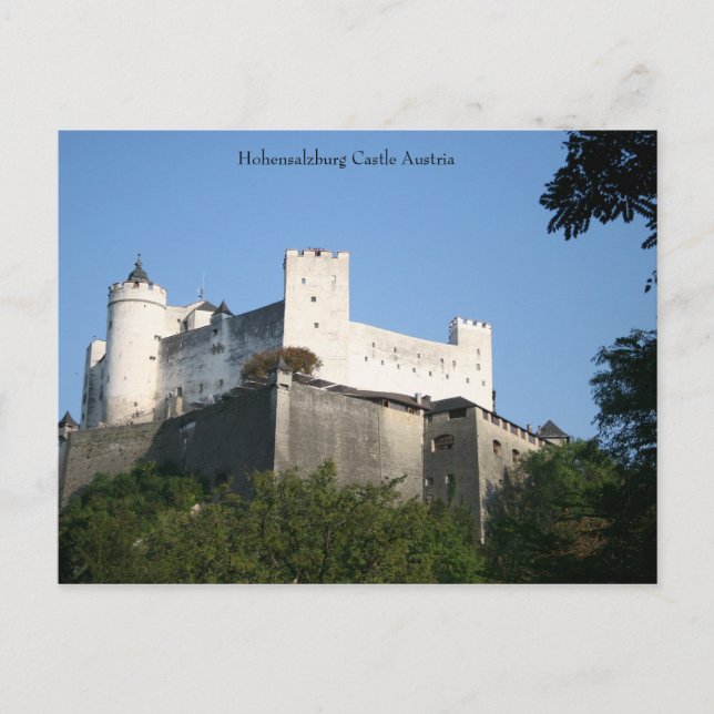 Postal Castillo de Hohensalzburg, Austria (Anverso)