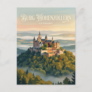 Postal Castillo de Hohenzollern Alemania