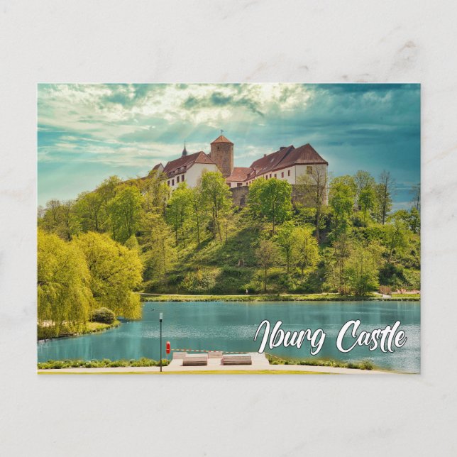 Postal Castillo de Iburg, Alemania (Anverso)