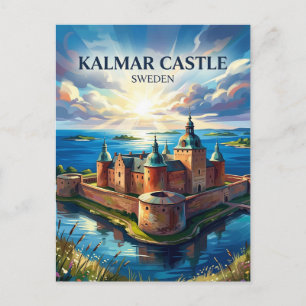 Postal Castillo de Kalmar Suecia