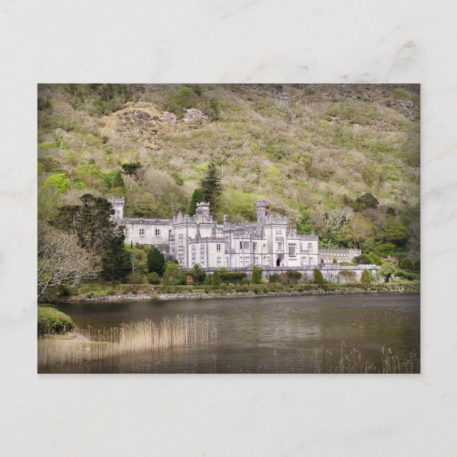 Postal Castillo de la abadía de Kylemore en Irlanda (Anverso)