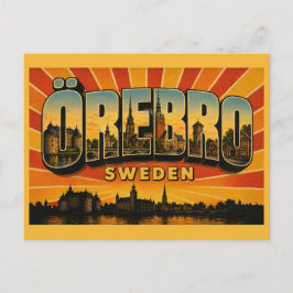 Postal Castillo de la Isla Örebro Suecia