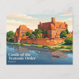 Postal Castillo de la Orden Teutónica, Malbork, Polonia