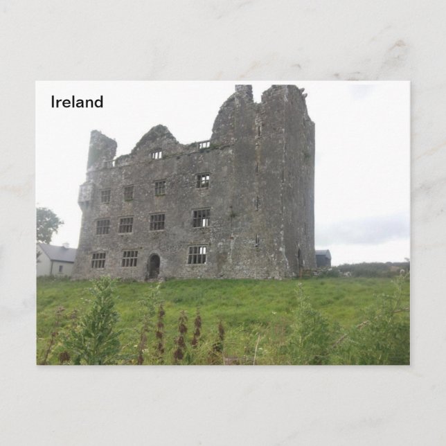 Postal Castillo de Leamenah, Co Clare, Irlanda (Anverso)