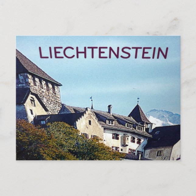 Postal castillo de liechtenstein (Anverso)