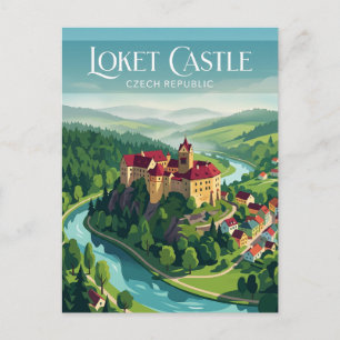 Postal Castillo de Loket República Checa