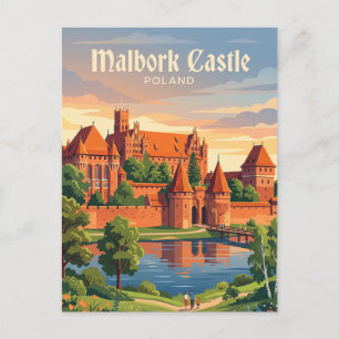 Postal Castillo de Malbork Polonia