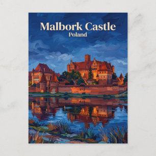 Postal Castillo de Malbork Polonia