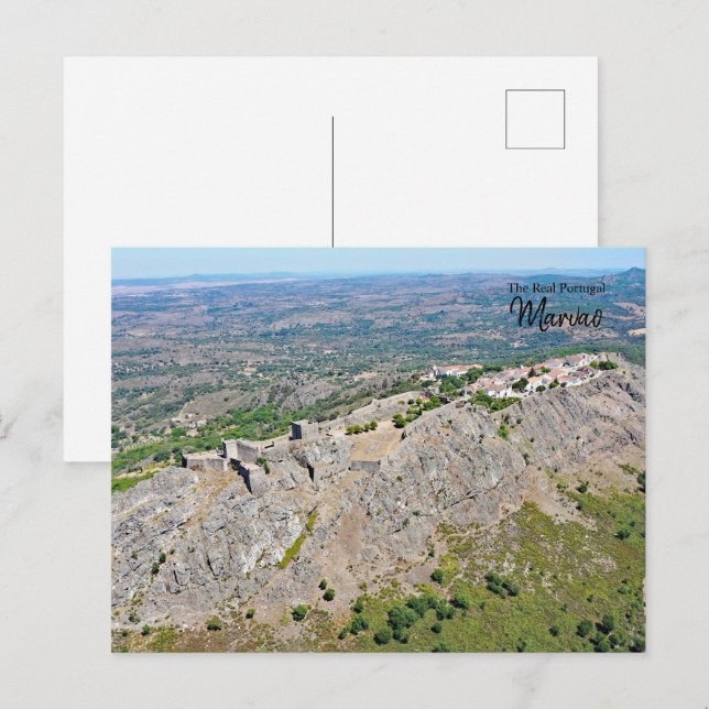 Postal Castillo de Marvao, Portugal (Anverso / Reverso)