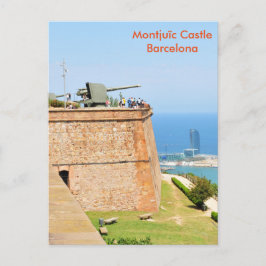 Postal Castillo de Montjuic, Barcelona