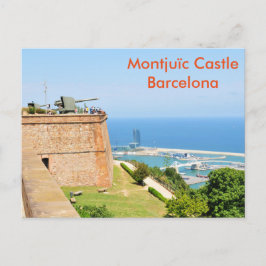 Postal Castillo de Montjuic, Barcelona