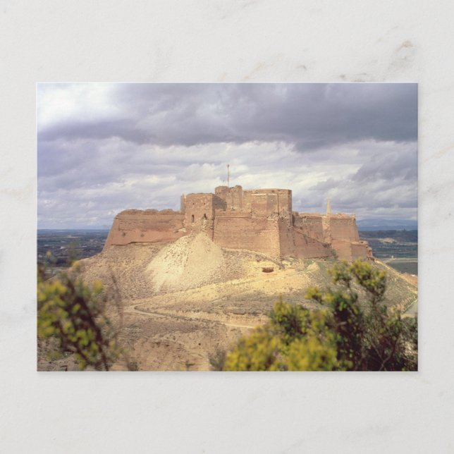 Postal Castillo de Monzon, donde el Rey James pasó su inf (Anverso)