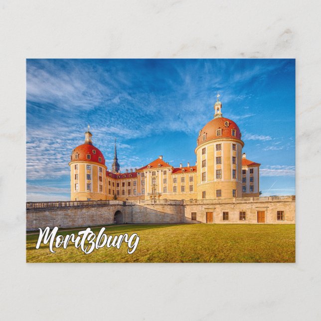 Postal Castillo de Moritzburg, Alemania (Anverso)