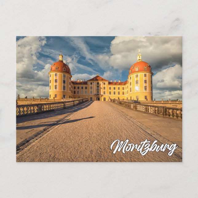 Postal Castillo de Moritzburg, Alemania (Anverso)