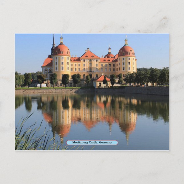 Postal Castillo de Moritzburg, Alemania (Anverso)