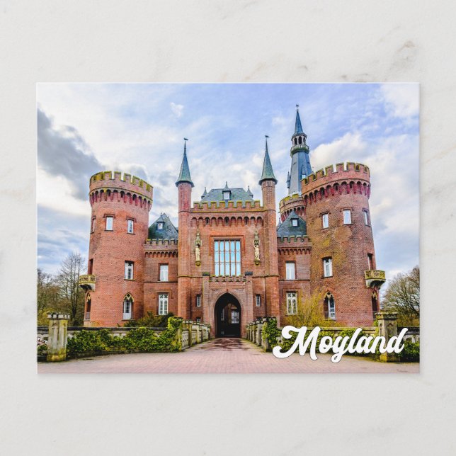 Postal Castillo de Moyland, Kleve, Alemania (Anverso)