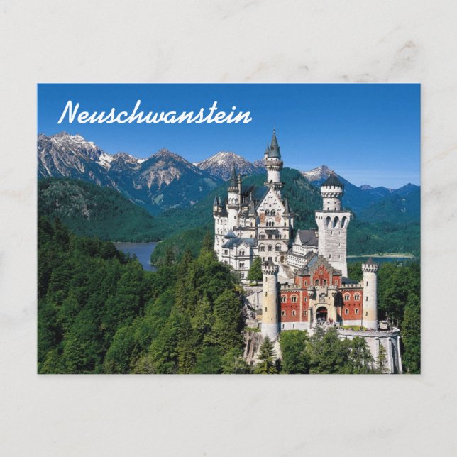 Postal Castillo de Neuschwanstein (Anverso)