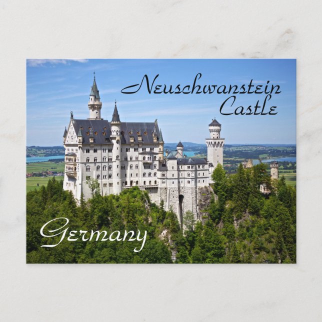 Postal Castillo de Neuschwanstein (Anverso)
