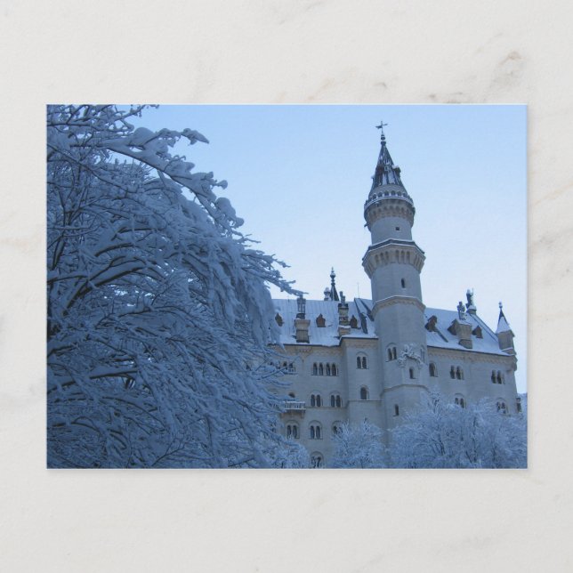Postal Castillo de Neuschwanstein, Alemania (Anverso)