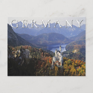 Postal Castillo de Neuschwanstein   Alemania Baviera Grac