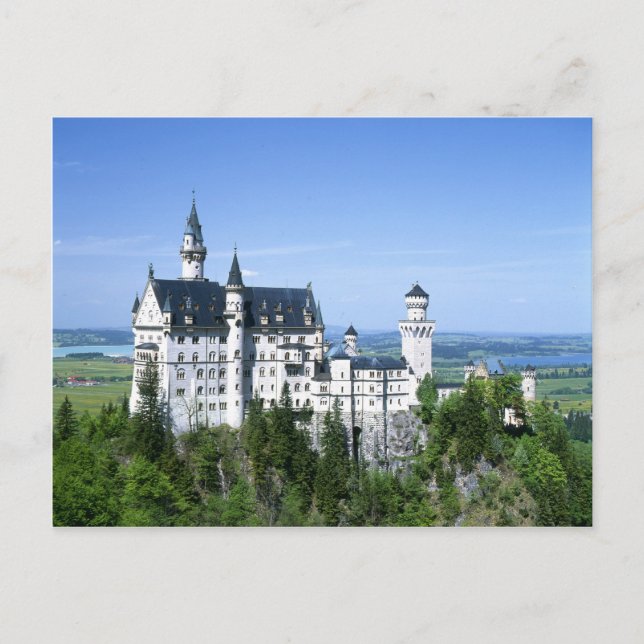 Postal Castillo de Neuschwanstein Bavaria (Anverso)