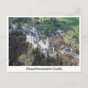 Postal Castillo de Neuschwanstein y Valle de los Alpes en