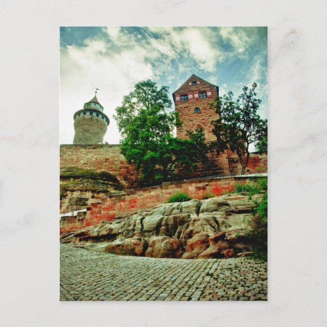 Postal Castillo de Nuremberg (Anverso)