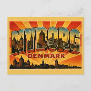 Postal Castillo de Nyborg Dinamarca