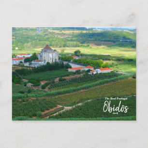 Postal castillo de Óbidos-El Portugal Real