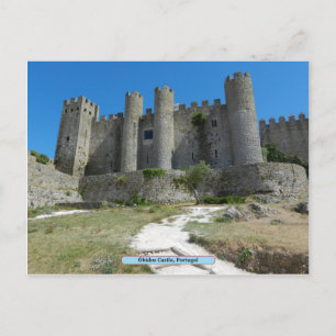 Postal Castillo de Óbidos, Portugal