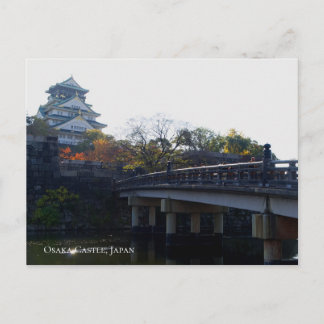 Postal Castillo de Osaka desde el Puente Destino de Viaje