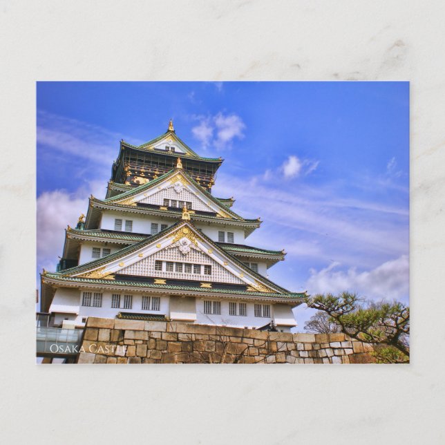 Postal Castillo de Osaka:Postcard (Anverso)