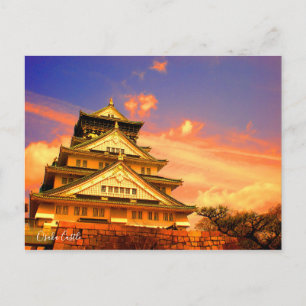 Postal Castillo de Osaka (Sunset ver.) [Postal]