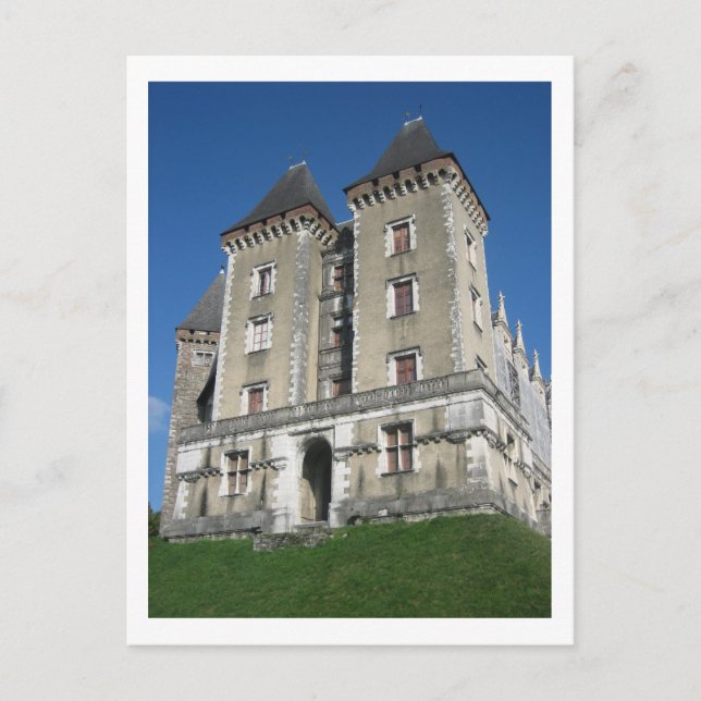 Postal Castillo de Pau (Anverso)