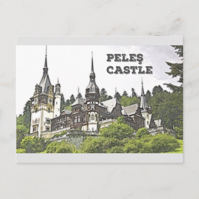 Postal Castillo de Peles (Anverso)