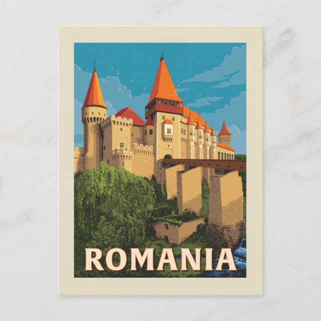 Postal Castillo de Peles Rumania (Anverso)