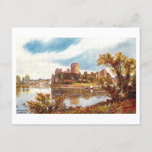 Postal Castillo de Pembroke vintage, Gales