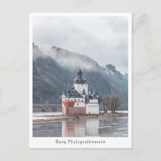 Postal Castillo de Pfalzgrafenstein - Alemania (Anverso)