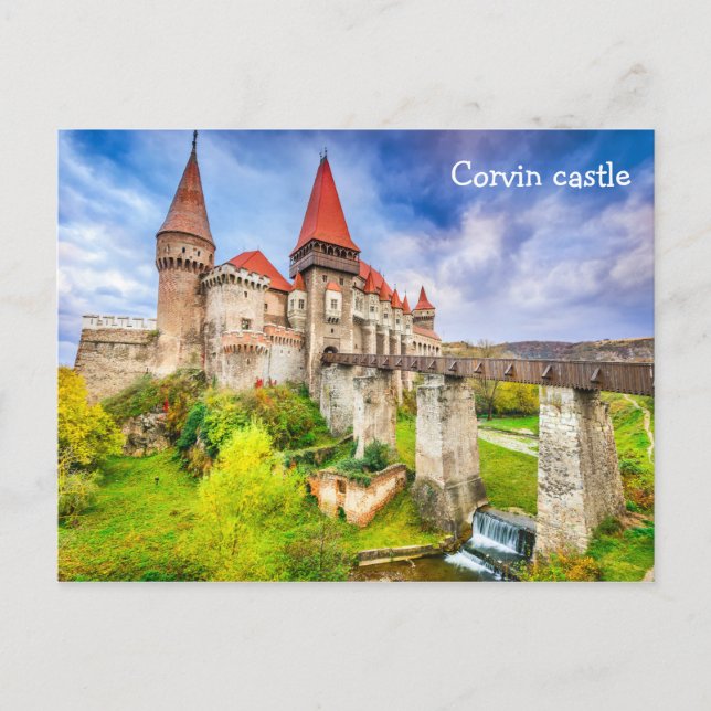 Postal Castillo de Postcard Corvin (Anverso)