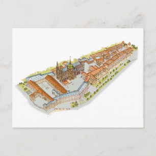 Postal Castillo de Praga. República Checa de Praga