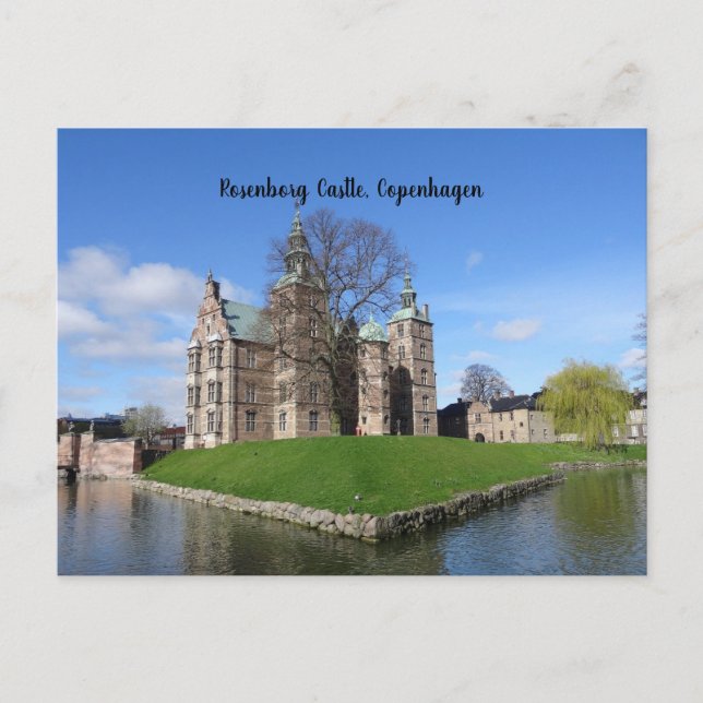 Postal Castillo de Rosenborg, Copenhague, Dinamarca (Anverso)
